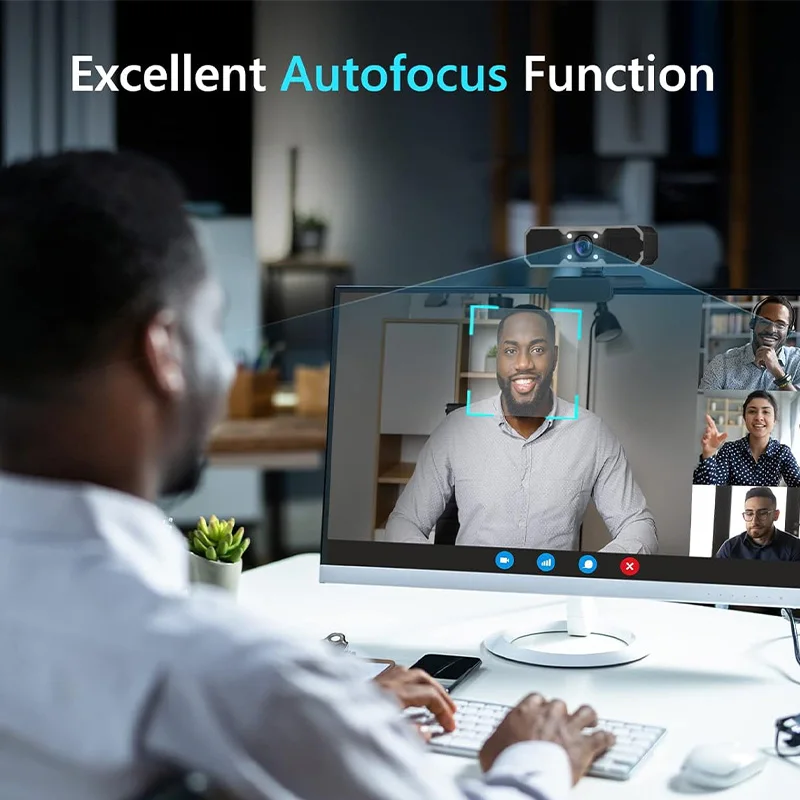 Anywii microfone usb rgb câmera de jogos led luz webcam 60fps câmera web cam 1080p streaming cam webcamera full hd webcam