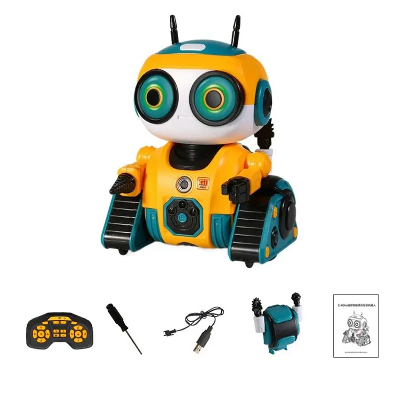 

WOTT-Gesture Sensing Music Dance RC Robot Intelligent 2.4G Remote Control Induction Interactive Birthday Gift B