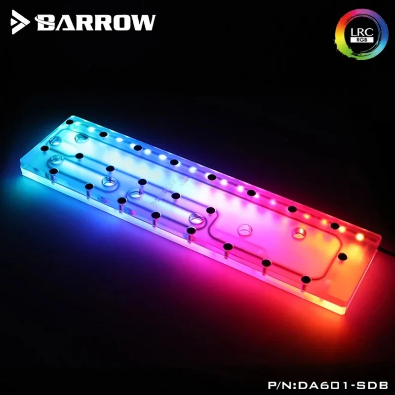 Barrow Distroplate-chasis para ANTEC DA601, sistema de refrigeración por agua, DA601-SDB para PC Gaming, 5V, 3 pines, tablero de vía fluvial