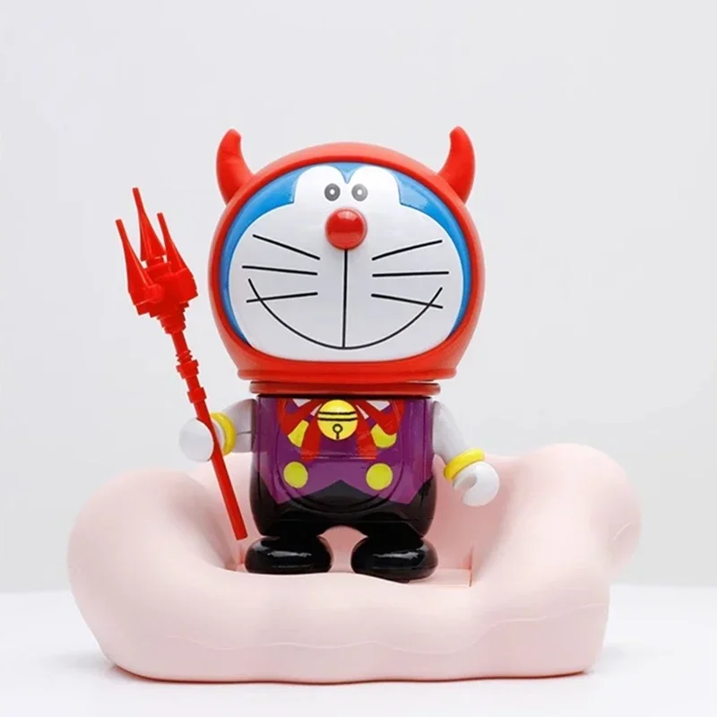 BALODY Doraemon klocki Kawaii lampka nocna DIY kalendarz ozdoby na biurko numer samochodu ozdoby świąteczne prezenty urodzinowe