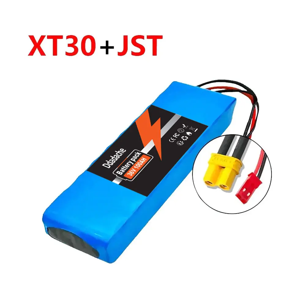 36V 100Ah Lithium-Ionen-Akku für Elektroroller, 3600Wh Hochleistungs-Ersatzakku für kompatible Mobilitätsroller