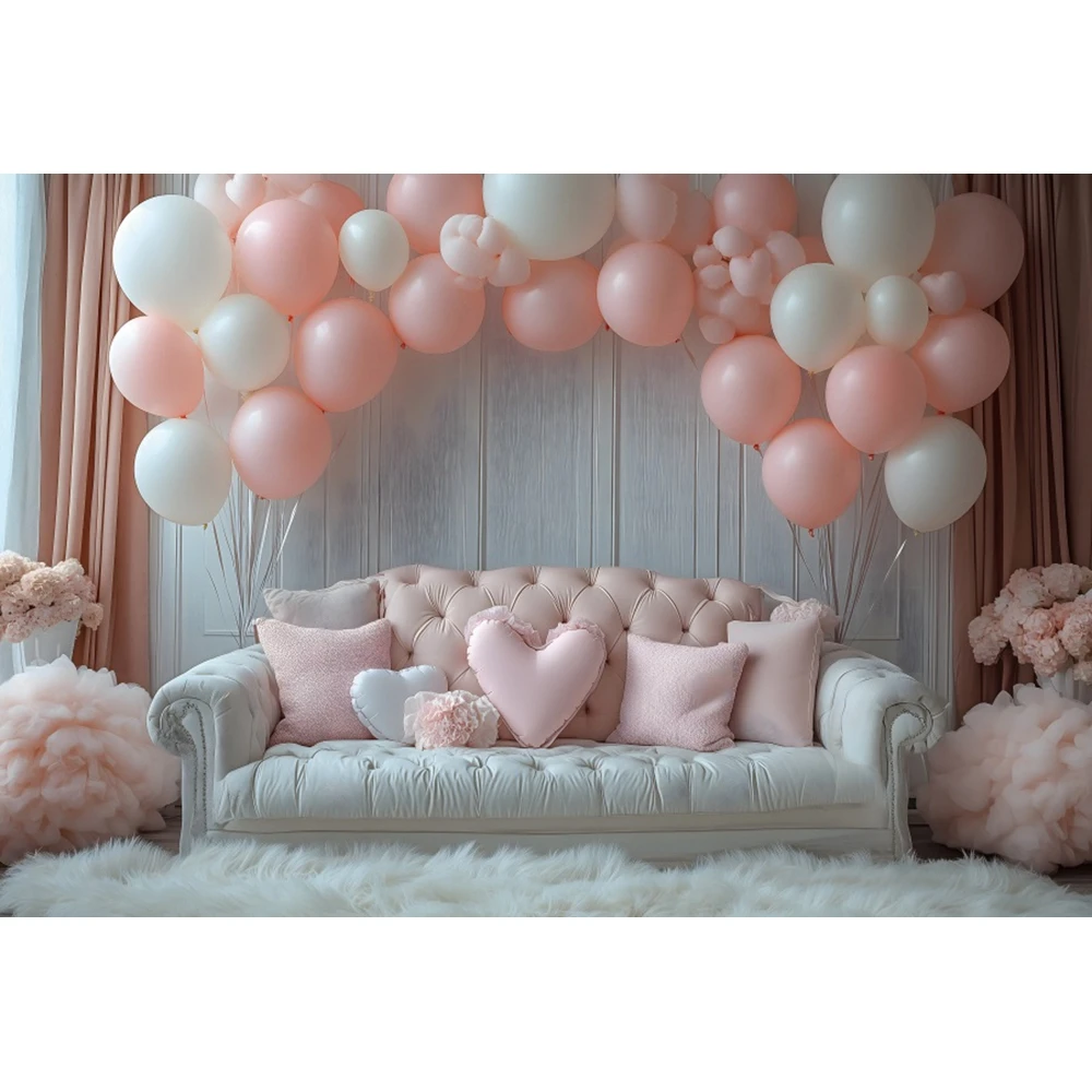 Couple Photo Photographic Backdrop Photography Valentine's Day Party Flower Pillow Curtains Baby Shower Background Studio Shoots