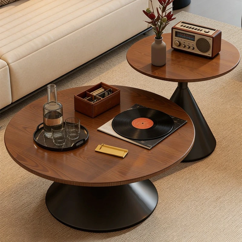 

modern minimalist coffee tables Solid wood home high-end side table combination aesthetic stolik kawowy living room furniture