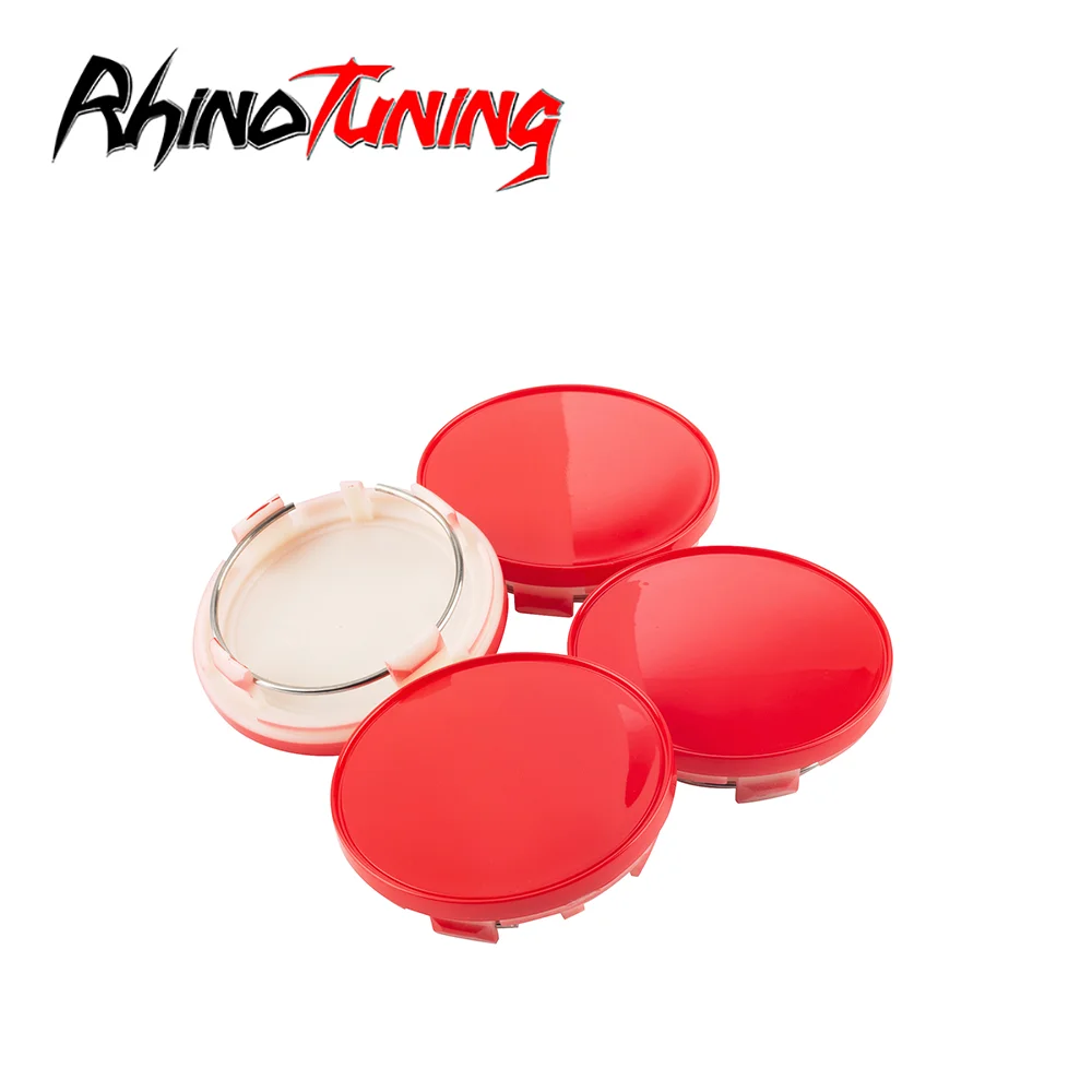 

Rhino Tuning 1pc/4pcs 70.6mm(2.78in)(+ -1mm)/60.6mm(2.39in)(+ -1mm) Car Wheels Rim Hub Cap Center Hub Caps Accesorios Coche