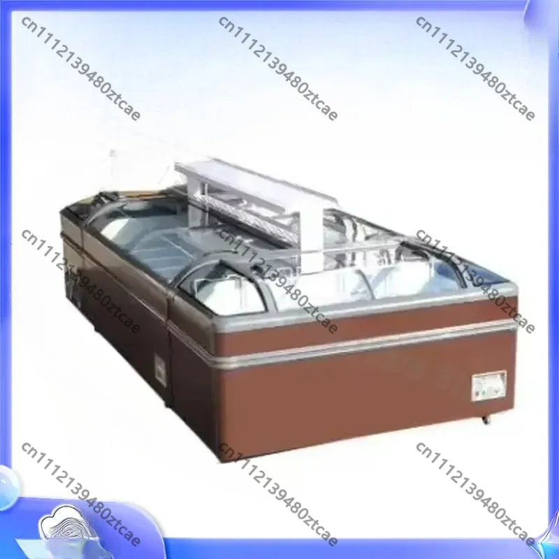Commercial Horizontal Island Display Freezer Chiller For Supermarket Grocery Retail Convenience Store