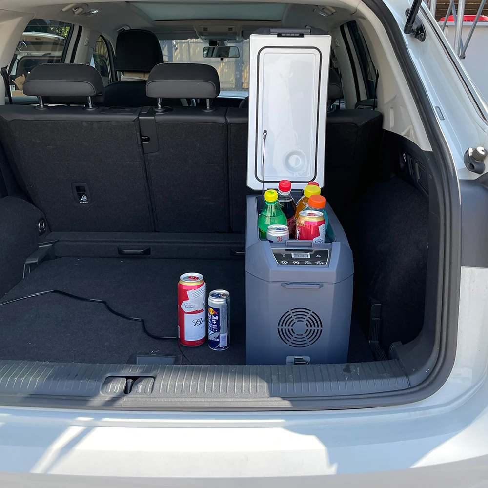 Colku 12v Portable Fridge Armrest Car Refrigerator With Digital Display Center Console Car Fridges Camping Outdoor Fridge