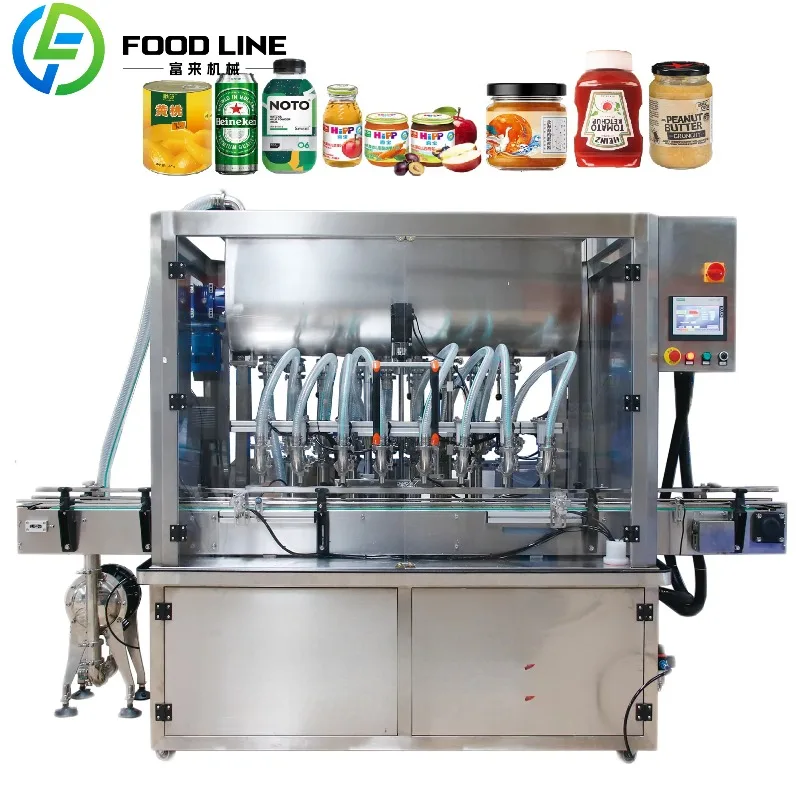 Industrial Filling System for Liquid Products with Adjustable Speed and Volume Control