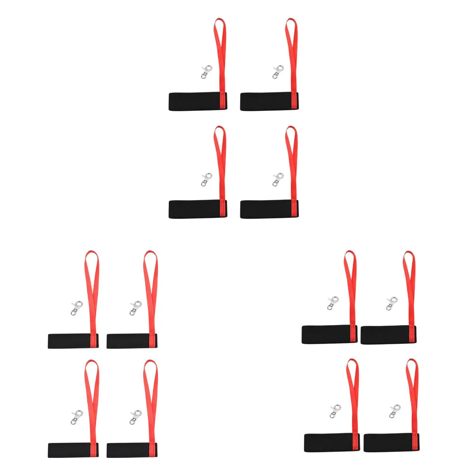 Pacote de 4 alças de pulso para luvas com clipes para atividades ao ar livre