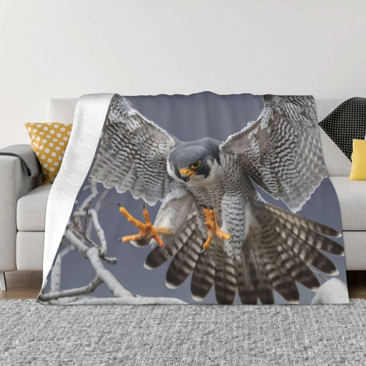 

Peregrine Falcon Throw Blanket Sofa Blankets Soft Plaid Blankets Sofas Of Decoration