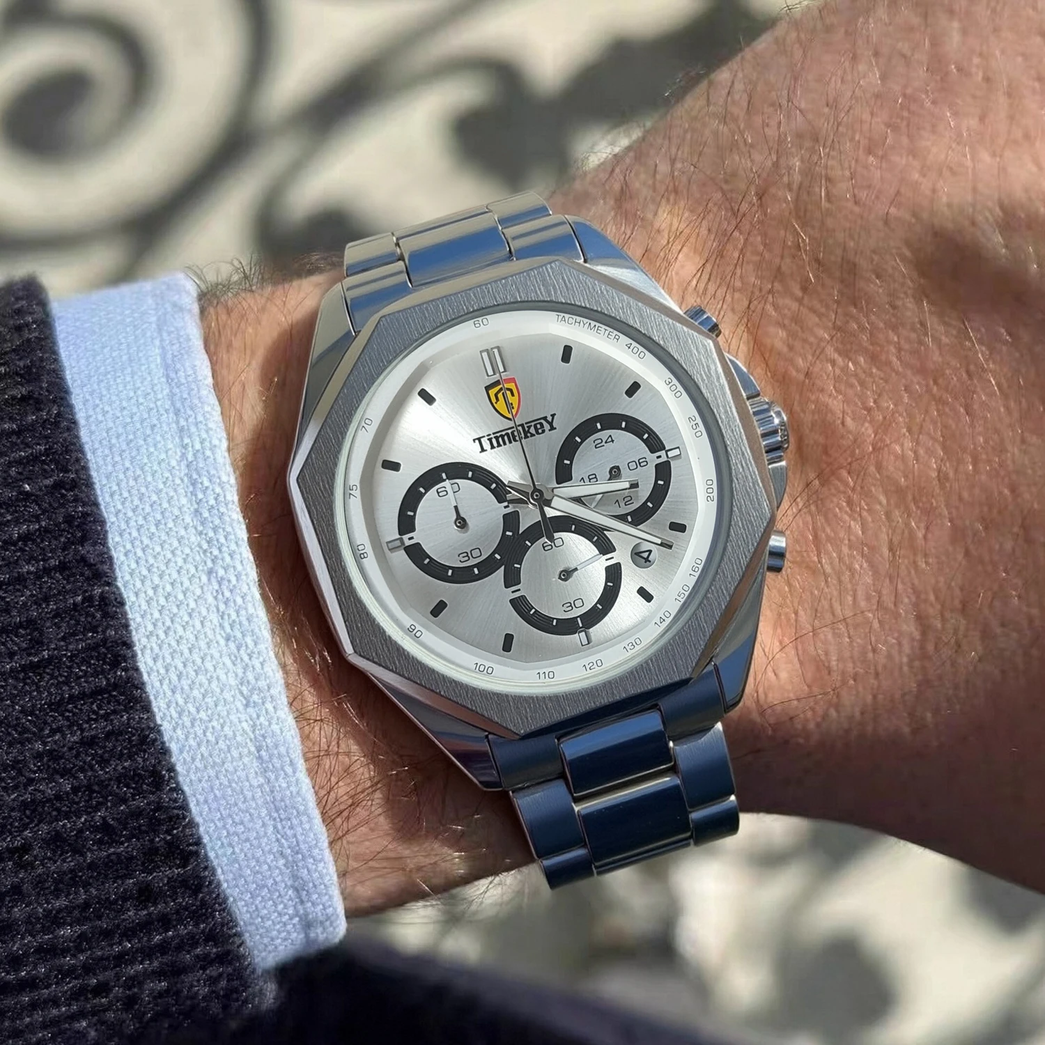 

Многофункциональные роскошные часы CILOA с большим циферблатом для мужчин, в повседневном деловом стиле, высококачественный роскошный подарок, кварцевые часы