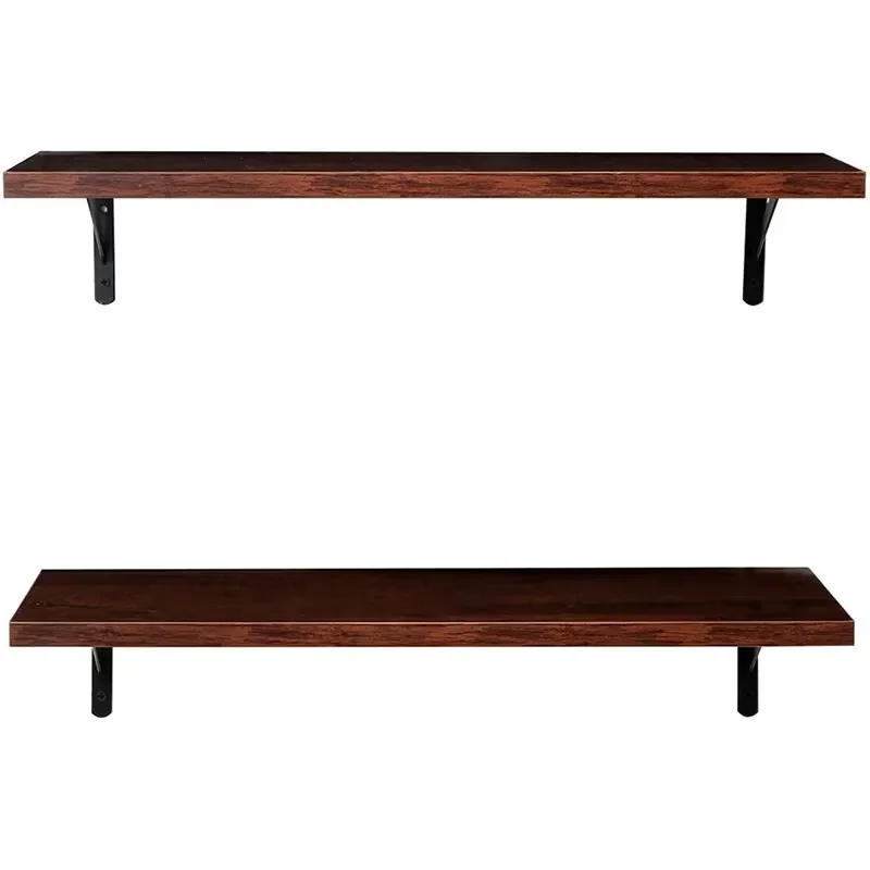 for Deluxe Wood Wall Mounted Multi Functional Sustainable Non Folding Cleaning Tool Storage Rack Space Saving Customizable