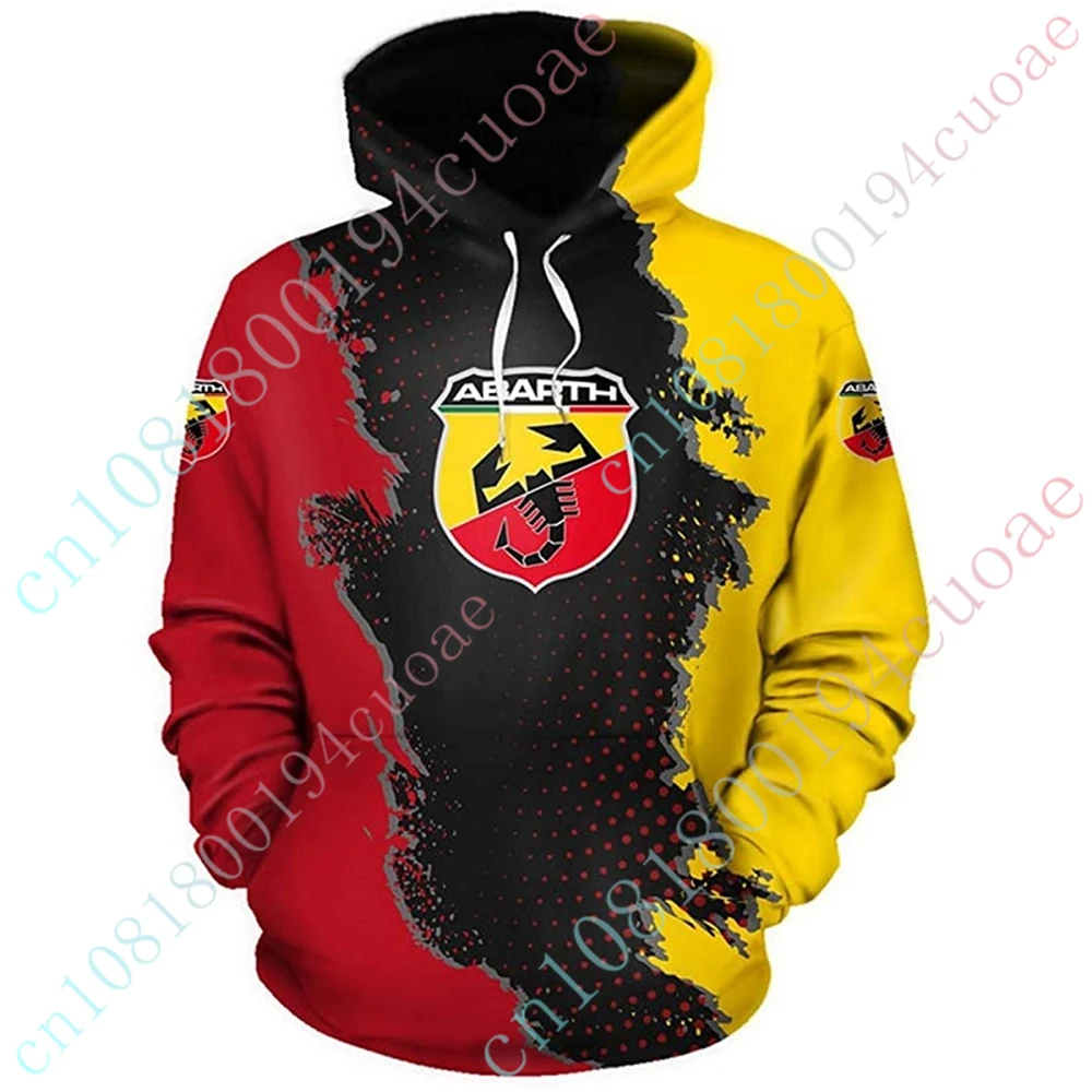 Abarth Hoodies For Men Women Anime Oversize Zip Hoodies Unisex Clothing Harajuku Pullover Top Casual Sweatshirt Custom Logo