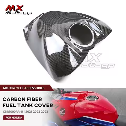 Full Carbon Fiber Front Fuel Tank Cover Protector For HONDA CBR1000RR-R CBR 1000RR-R 2021 2022 2023 Motorcycle Accessories