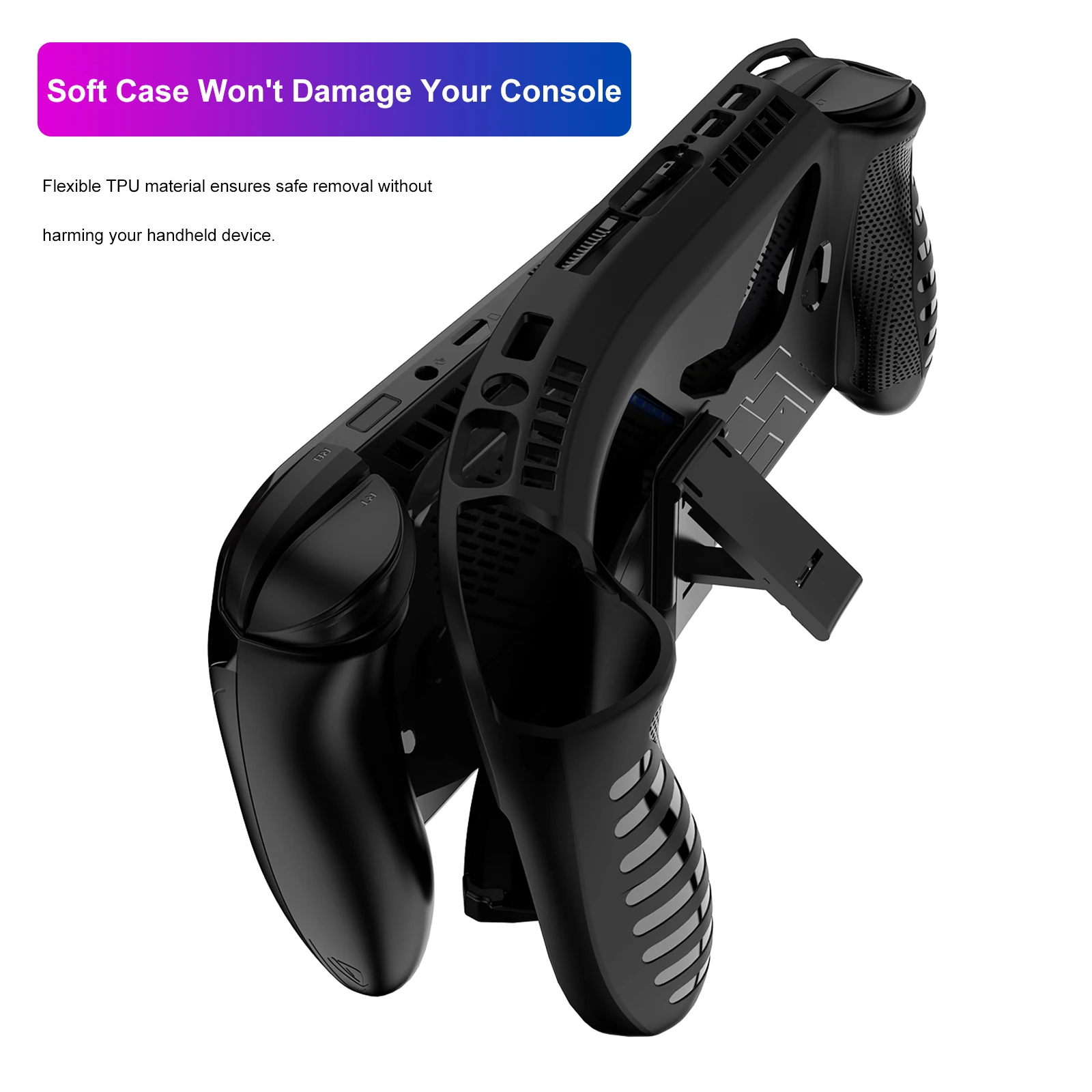 ل ROG XBOX Ally/ل ROG XBOX Ally X وحدة تحكم الألعاب يده حافظة واقية من البولي يوريثان ث/قوس خلفي غطاء جلد واقي مقاوم للصدمات #3