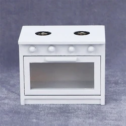 1/12 Dollhouse Miniature Accessories Mini Wooden Gas Stove Model Simulation Kitchen Furniture Toys for Doll House Decoration