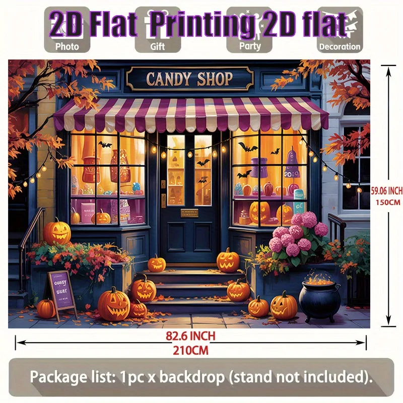 The banner can be used as a background for home, room and wall decorations and is suitable for Halloween.