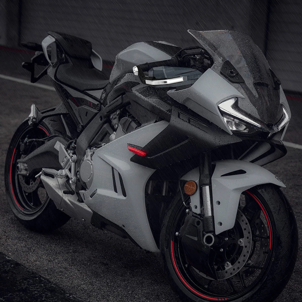 1Pair Motorcycle Hand Guards Wind Shield Protective Cover Handlebar Protection Aluminum Alloy ABS Handguard Accessories view 6