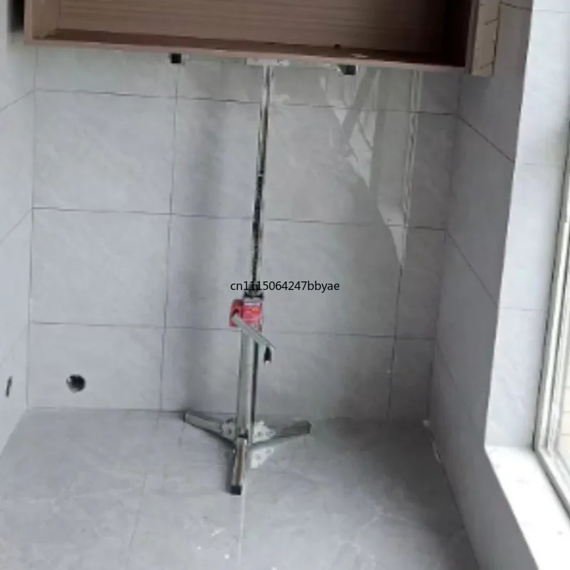 For 2.1M Hand Cranked Electric Dual-purpose Lifting Platform Stainless Steel Wall Cabinet Bracket 100KG Load Bearing