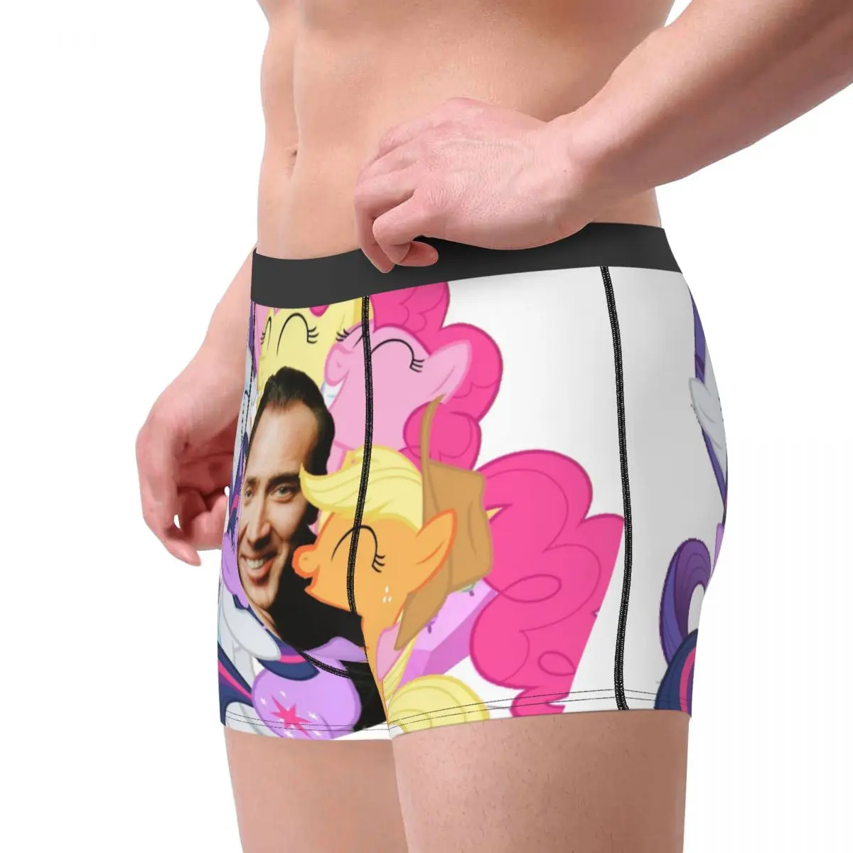 Custom Nicolas Cage Boxer Shorts For Homme 3D Printed Male Nic And His Girls Underwear Panties Briefs Breathbale Underpants