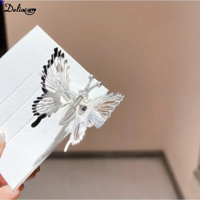 New Butterfly Hair Side Clip Sweet Girls Bangs Barrettes Women Hairdressing Styling Clip Super Fairy Edge Clip Hairpin