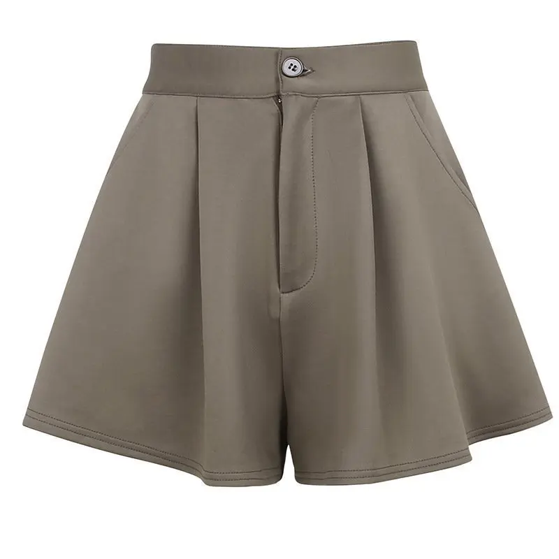 Pantalon jupe trapèze décontracté pour fille épicée, couleur unie, style de rue, tendance