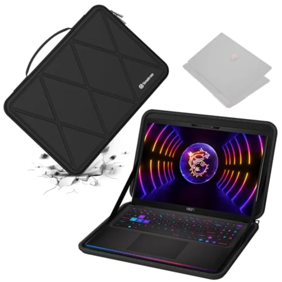 

Жесткий защитный чехол из EVA, совместимый с 16-дюймовыми ноутбуками MSI Raider GE68 HX 14V, MSI Vector 16 HX A14V/A13V, тонкий и ударопрочный.