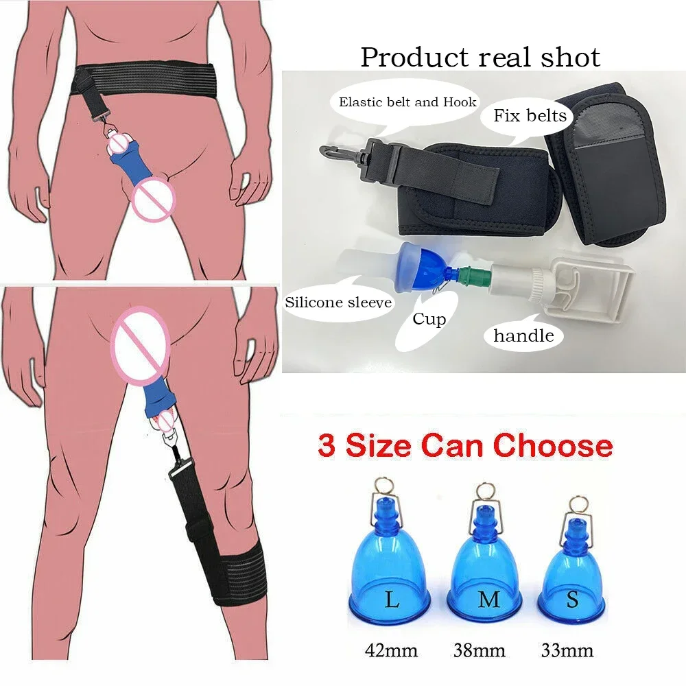 Penis Extender Accessories Enlarger System Various Sizes Sex Toy Penile Master Pump Sleeve Belt For Men Stretcher Enhancement