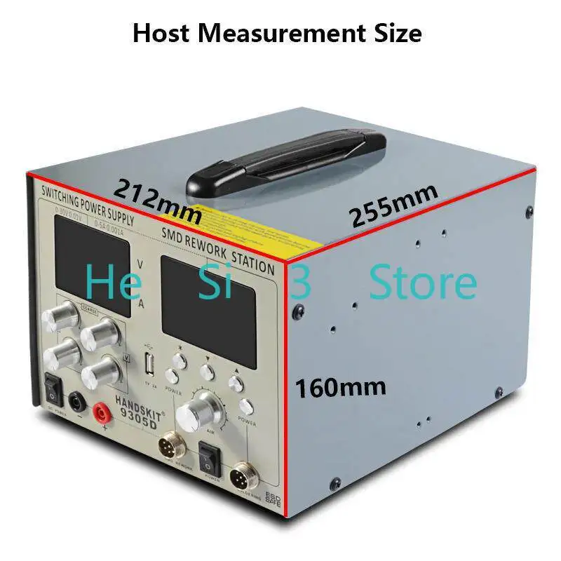 9305D hot air dismantling and welding table four-in-one, hot air welding table with power supply 30V 5A