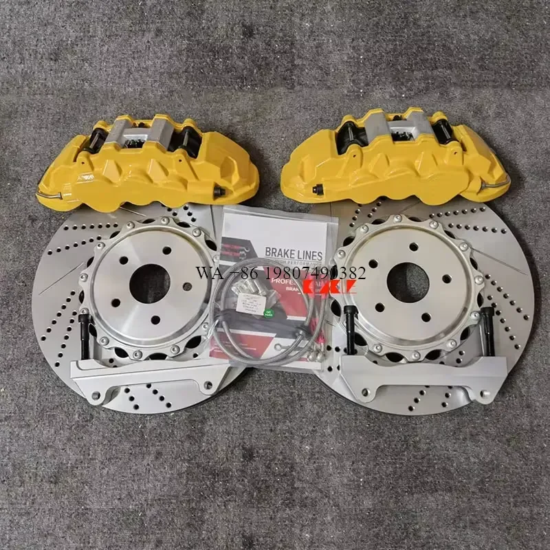 wmwmnu Racing Brake System 380mm Floating Rotor 6 Piston Caliper for Patrol Y61 1997-2016 21-22 Inch OE 41060-VC091