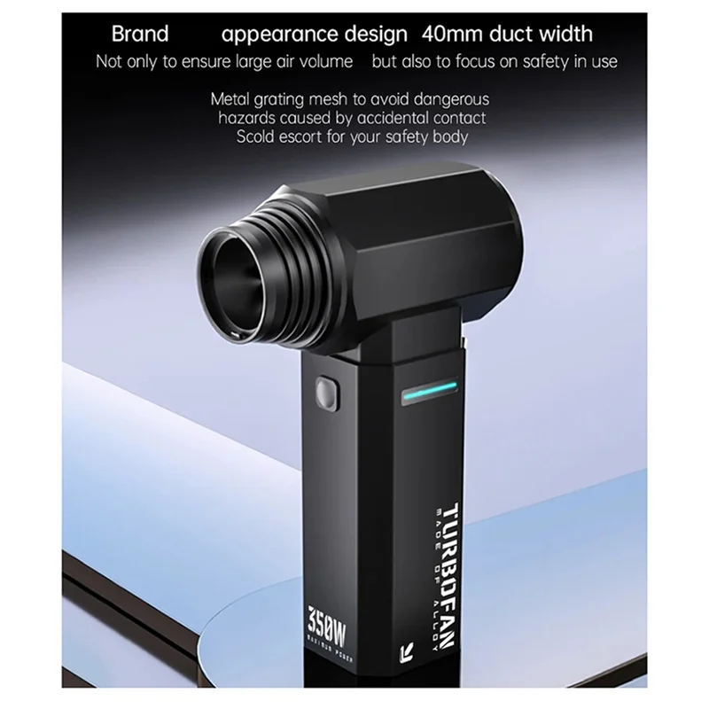

ABNO-TF40 Violent Turbo Fan Water Blowing High-Speed Turbo Fan Handheld Portable Wind Speed Dust Removalwater