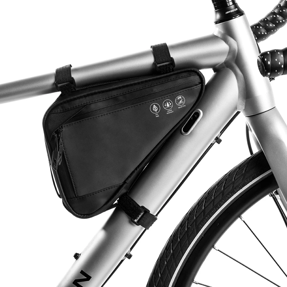 

Waterproof Bike Storage Bag for Mountain Road Bikes Black Durable Lightweight Cycling Handlebar Pouch with Repair Tools