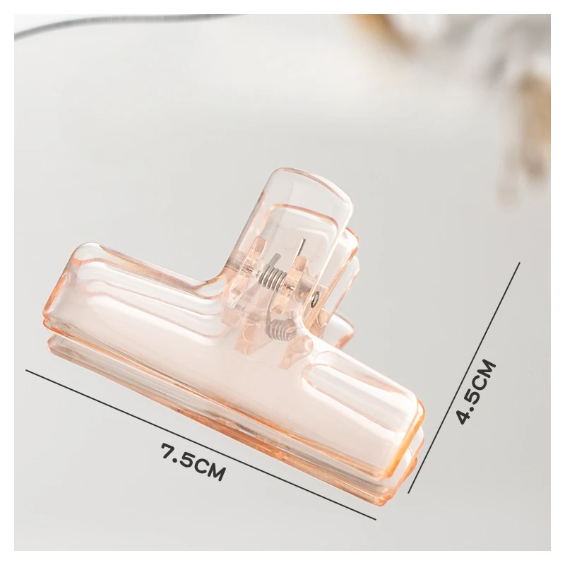 Colorful acrylic small clip, paper long tail clip, bill data sorting clip, office transparent simple swallowtail clip