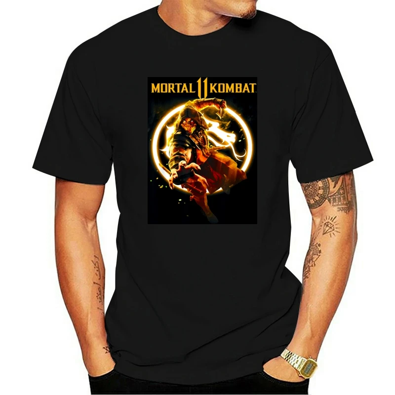 

Mortal Kombat 11 Scorpion Flames Unisex Adult T Shirt for Men and Woman