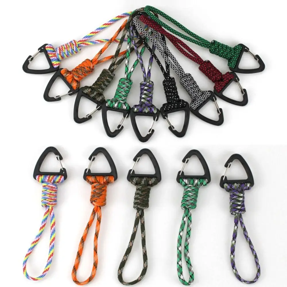 High Quality High Strength Paracord Keychain 20 Styles Lanyard Rotatable Buckle Emergency Survival Outdoor Tool