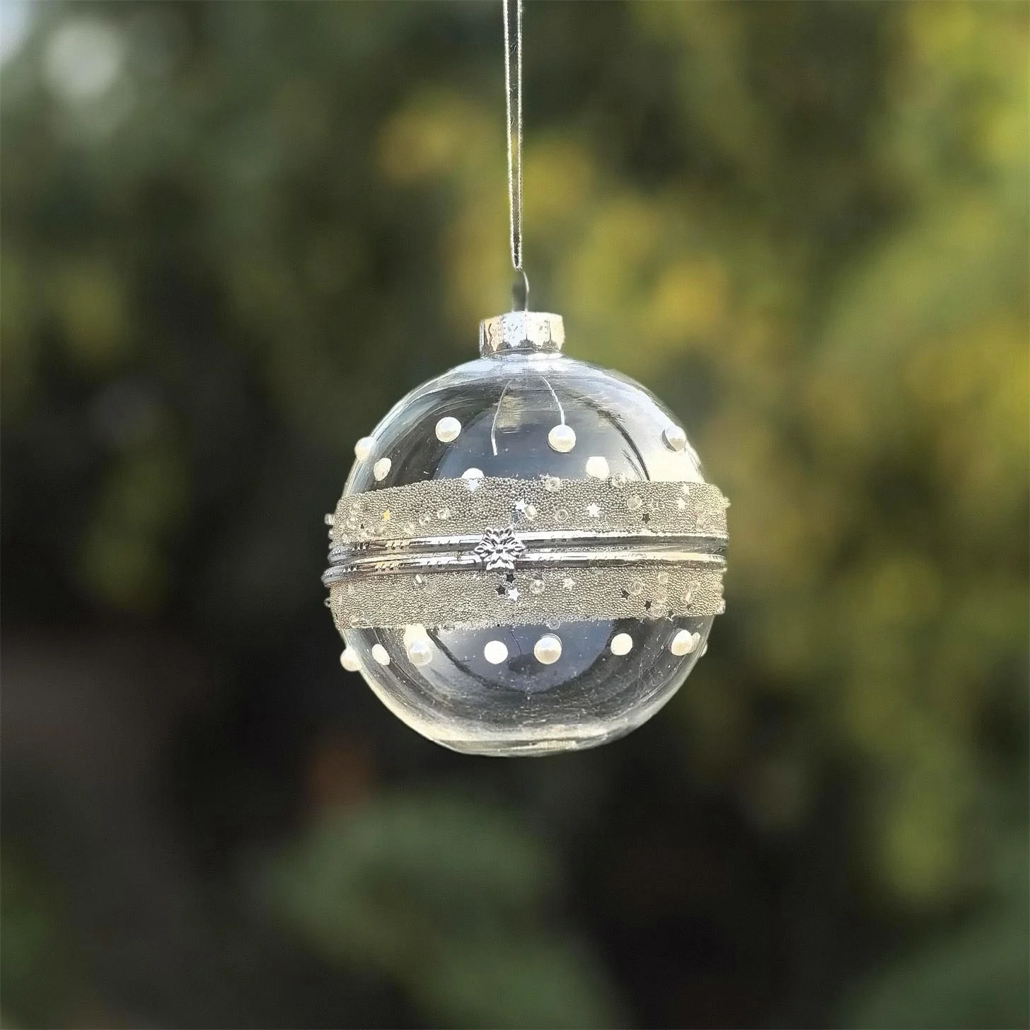 

8 шт./упак. Диаметр = 8 см, прозрачный выдувной подвесной стеклянный шар, украшение для шкатулки, креативный переключаемый орнамент шкатулки для драгоценностей