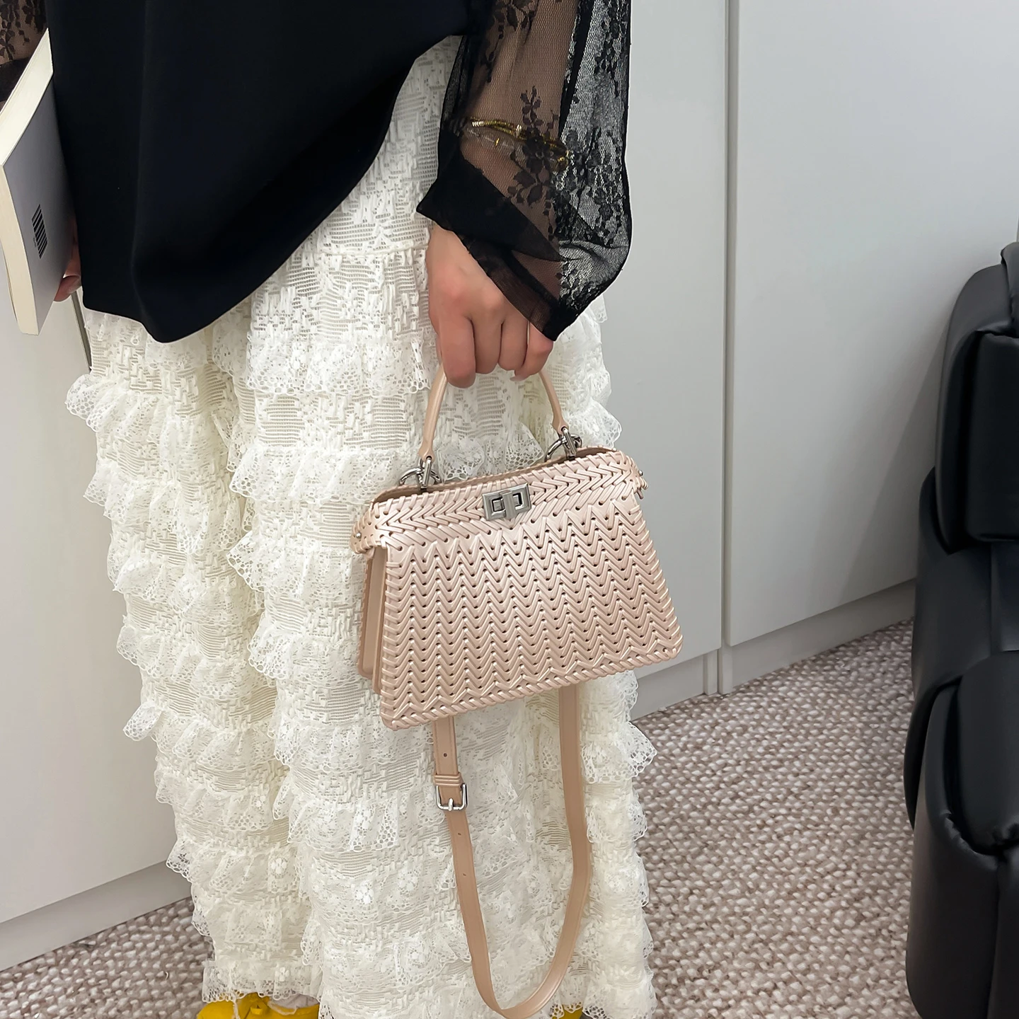 Sac à main en cuir pour femmes, à la mode et élégant, de célèbre marque de luxe de styliste, épaule classique pour le quotidien