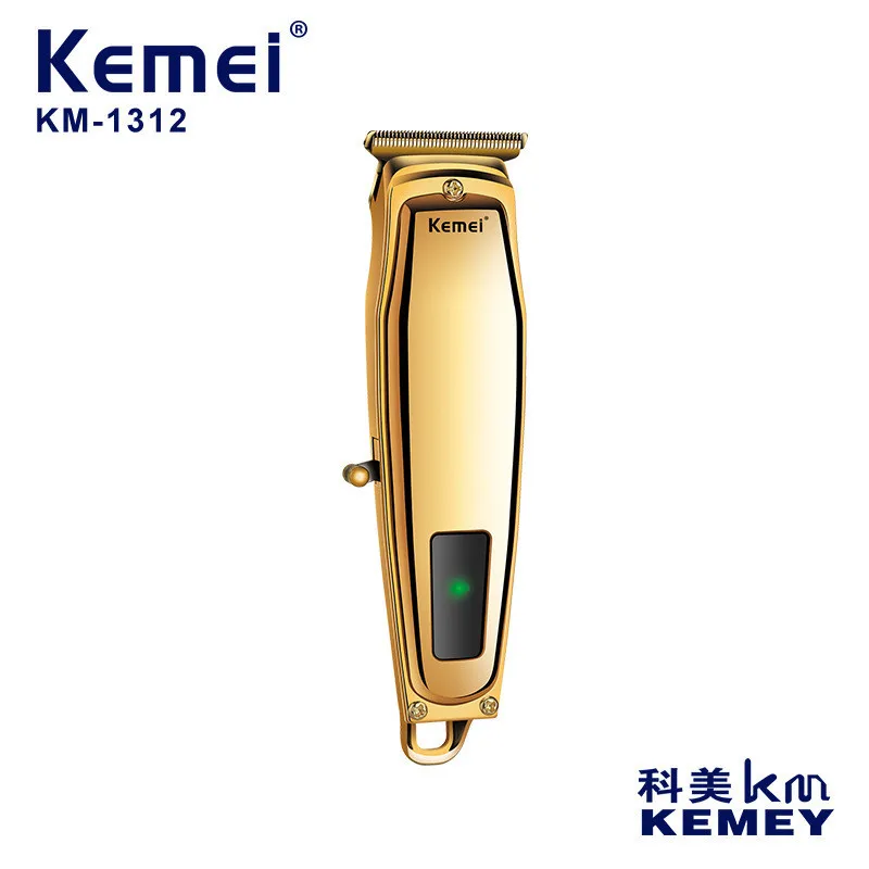 Kemei Km-1312 Hot USB Connector Electric LED Screen Display Professional Men Hair Clipper Trimmer for Men  Monster Clipper