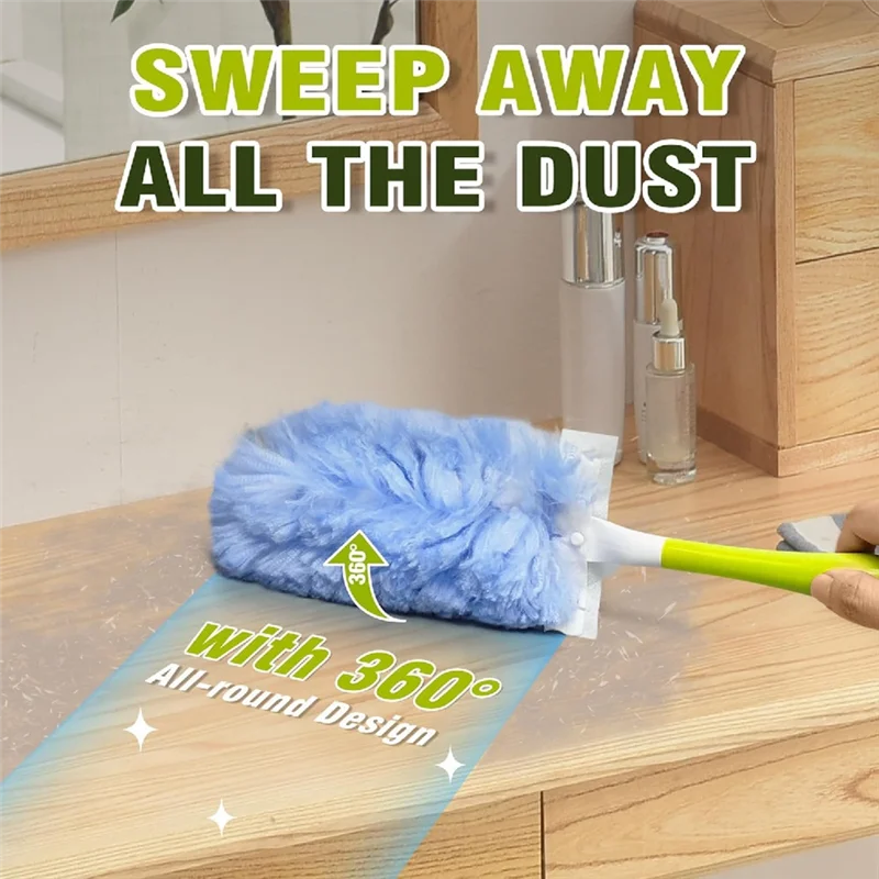 A82I-Electrostatic Duster Double-Sided Adsorption Household Duster Multi-Function Replacement Kit Accessories