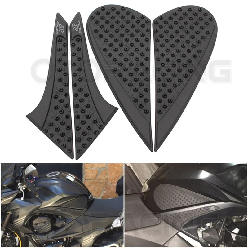 Motorcycle Anti slip Tank Pads Sticker Side Gas Knee Grip Traction Pads For Kawasaki Z800 2013 2014 2015 2016