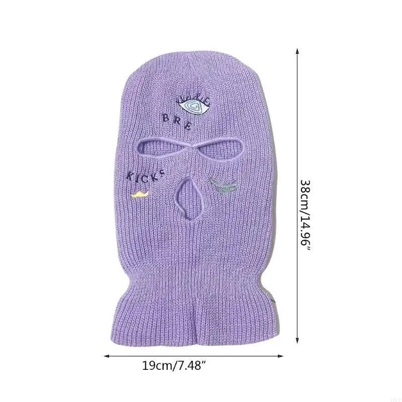 قناع وجه كامل من نسيج بالاكلافا ذو 3 فتحات مبتكر للمشي لمسافات طويلة وتسلق الجبال #6