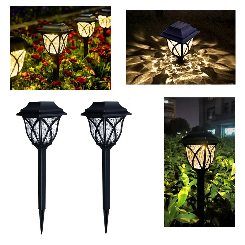 Solar Outdoor Light Landscape Lamp Waterproof LED Solar Garden Lawn Stake Light for Lawn Yard Patio Hallway Decoration Ambient