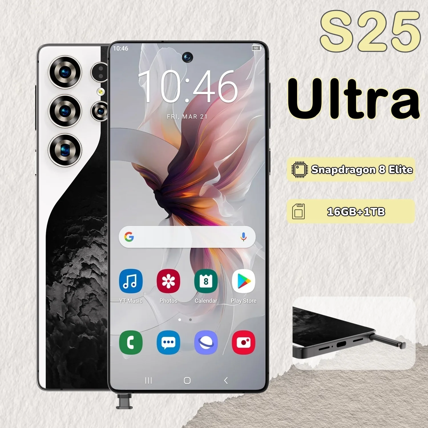 

NEW S25 Ultra 2025 original intelligent 5G dual card dual standby Android 14 system global version 8000mAh battery