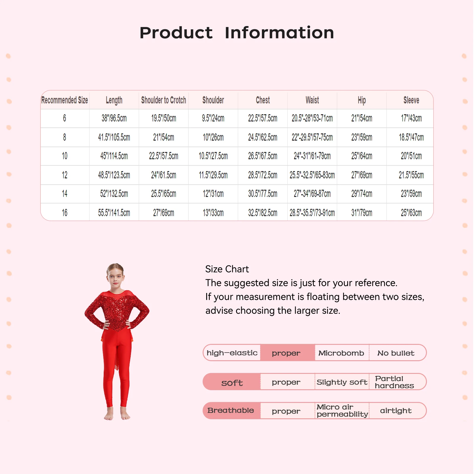 Kids Girls Rhythmic Gymnastics Leotard Shiny Sequins Long Sleeve Ballet Dance Skirted Bodysuit Costume Figure Skating Jumpsuit