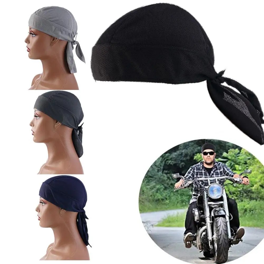 Quick-drying Bike Cap Moisture Wiry Perspirant Breathable Sunscreen Bandana Outdoor Cycling Fishing Men Women Bike Pirate Cap