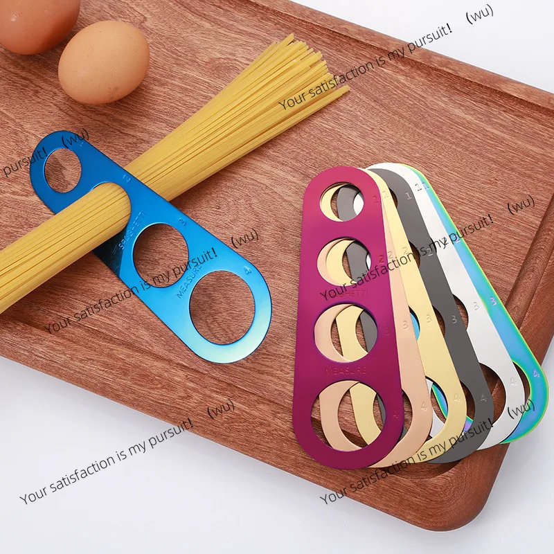 Stainless Steel Spaghetti Measurer Pasta Measure Cook Kitchen Utensil Tools Noodle 4 Hole Measuring Portion Control