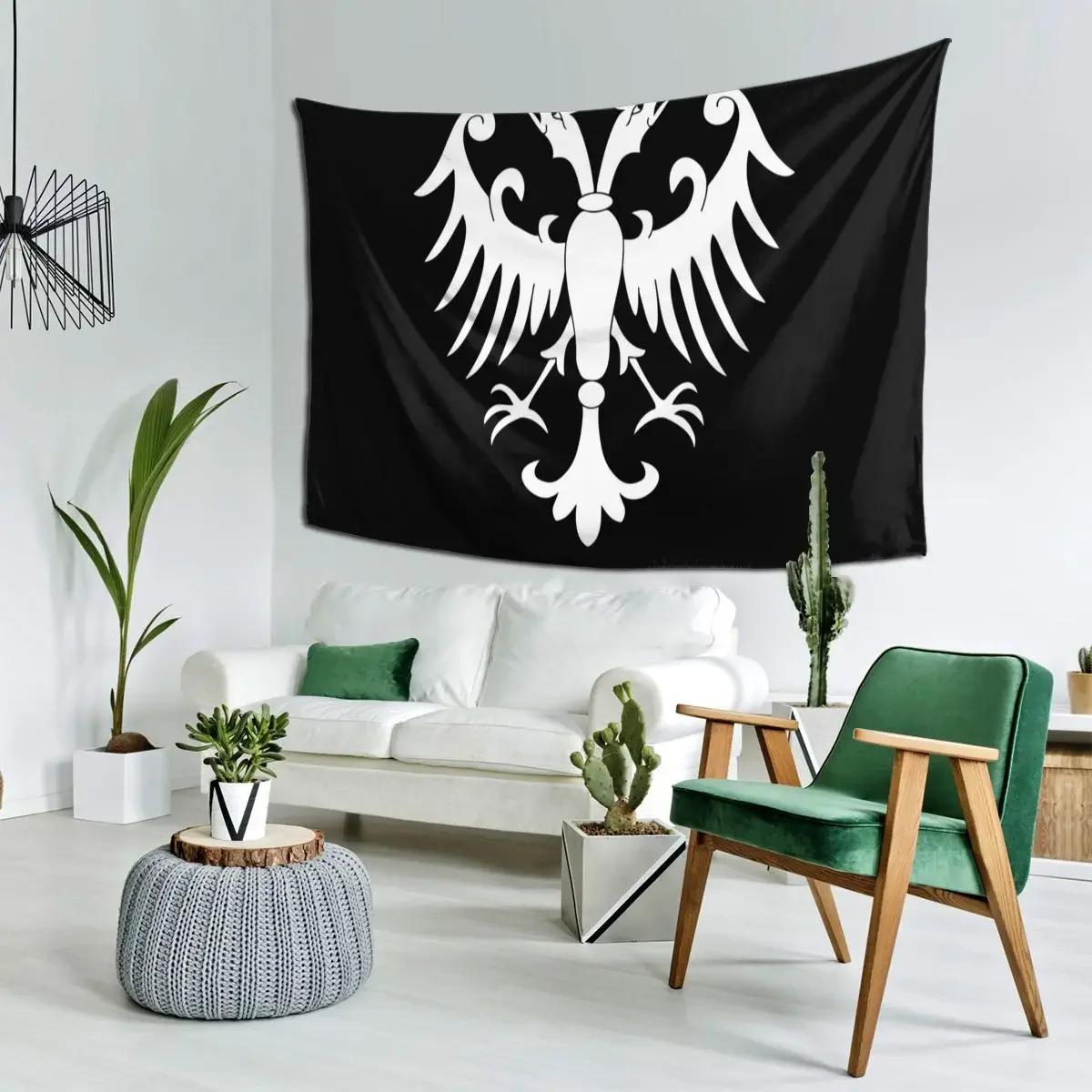 Coat Of Arms Of The Nemanjic Dynasty - Coat Of Arms Of Serbi Tapestry Art Wall Hanging Home Tapestries for Bedroom Dorm Room