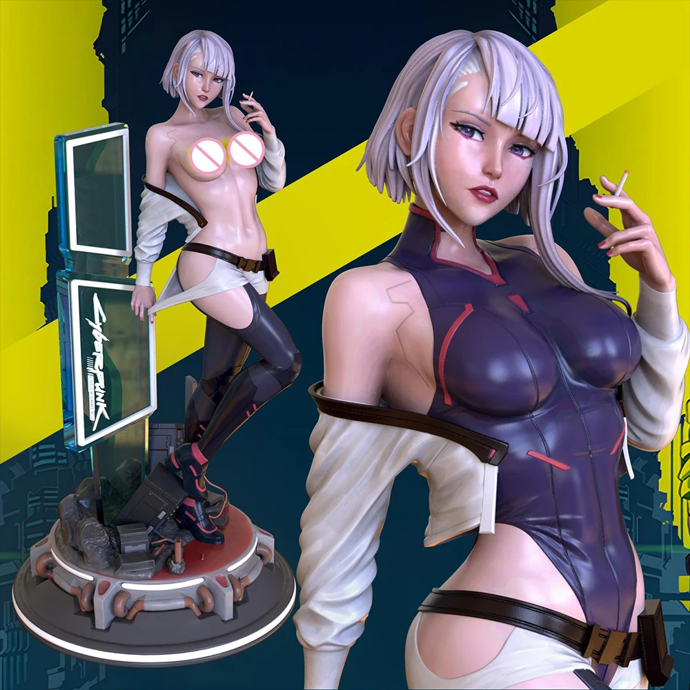 

1/24 3d Printing Model Kit Pixel Lucy CyberPunk Edge Runners Resin Figure Model Kit DIY Miniature Reduction Statue Unpainted Kit