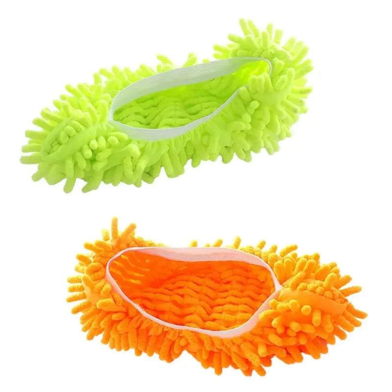 Multi-Function Home Dust Cleaner Mop Rag Slippers Shoes Cover Soft Removable Washable Floor Clean Slippers For Woman Men