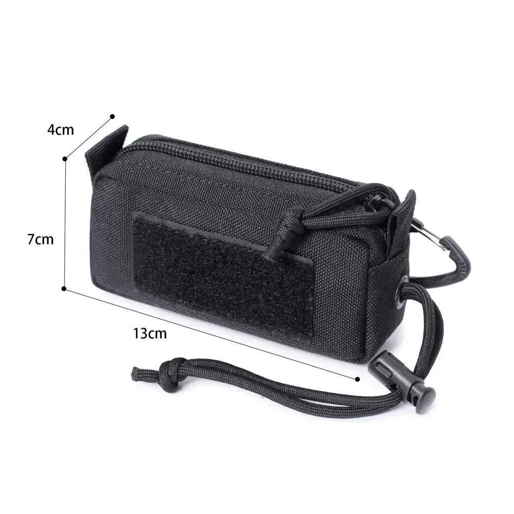 Molle Mini EDC Tool Pouch Waist Pack Bag Utility Wallet Outdoor Sports Camping Hiking Hunting Accessories Card Key Holder Bags