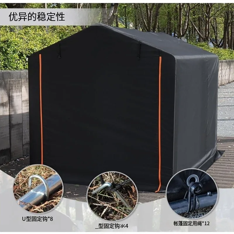 Bicycle tent, electric vehicle tent, outdoor rain and sun protection, carport, storage room,   1pcs